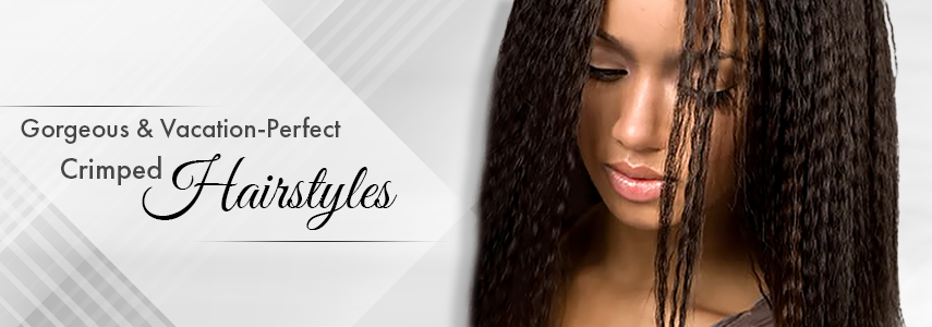 Hairstyle with Rippled Hair Tutorial Stock Image - Image of crimp,  caucasian: 80525843