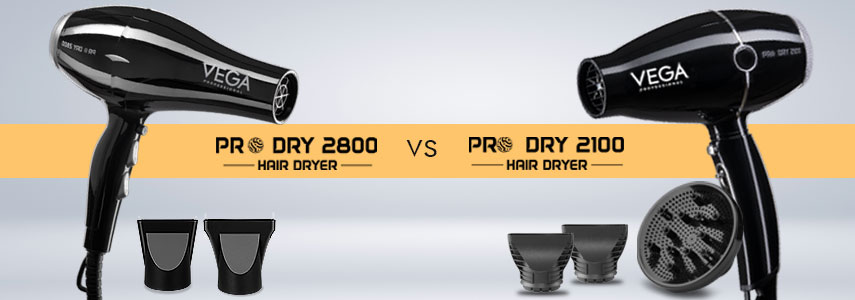 Difference Between Hair Dryers - Pro Dry 2400-2800W and Pro Dry 1800-2100W