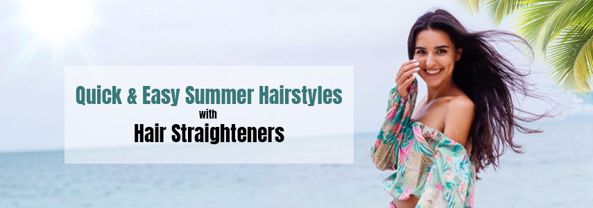 Quick Summer Morning Hairstyles with a Hair Straightener
