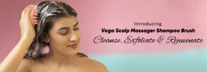 Introducing Vega Scalp Massager Shampoo Brush - Cleanse, Exfoliate & Rejuvenate