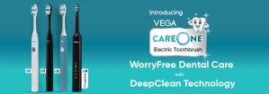 Introducing Vega CareOne Electric Toothbrush - WorryFree Dental Care with DeepClean Technology