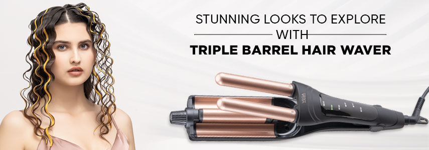 Explore Different Looks Using Vega Professional Triple Barrel Hair Waver