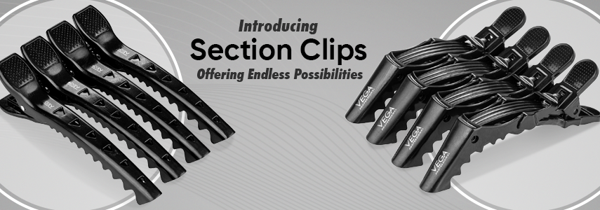 Introducing Vega Professional Section Clips to Enhance Hair Cutting, Coloring & Styling