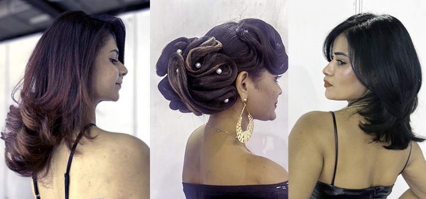 Collage of hairstyles