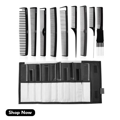 Comb Set of 9-Black