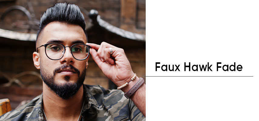 Faux-Hawk Fade Hair Cut