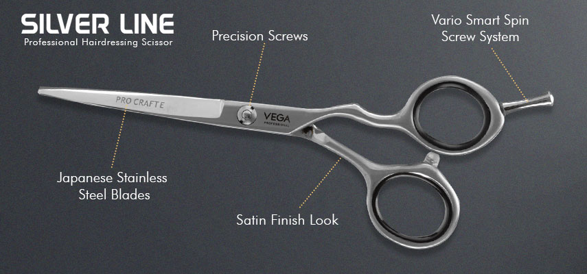 Pro Craft E 5 Silver line Hairdressing Scissor