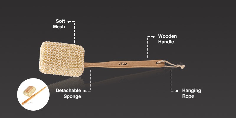 Sisal Sponge Bath Brush