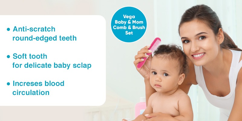 Use a soft-bristled hair comb and hair brush 