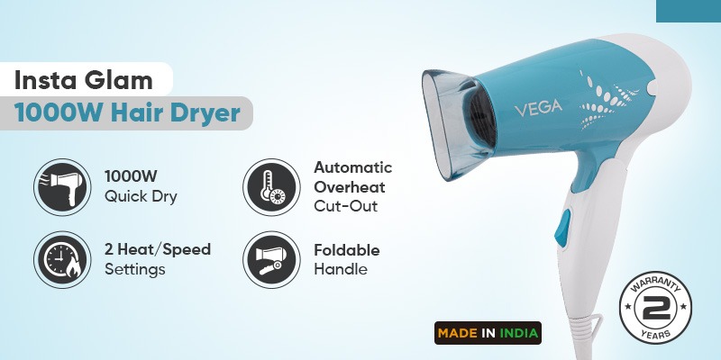 Vega-Insta-Glam-1000W-Hair-Dryer