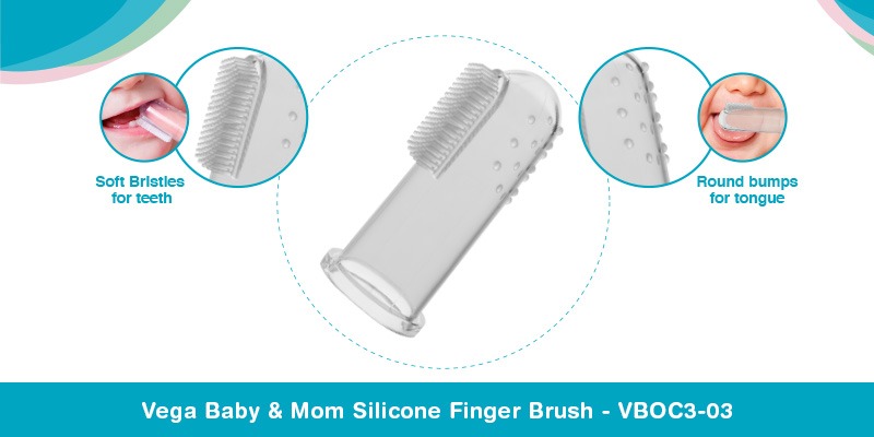 Vega Baby & Mom Silicone Finger Brush